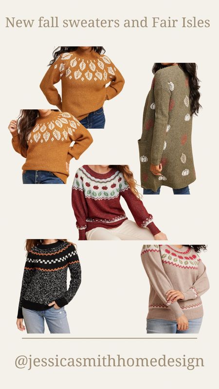 Amazing and SOFT fair isle sweater dupes for the KJP ones! Perfect for fall leaf peeping! I’m so excited! 