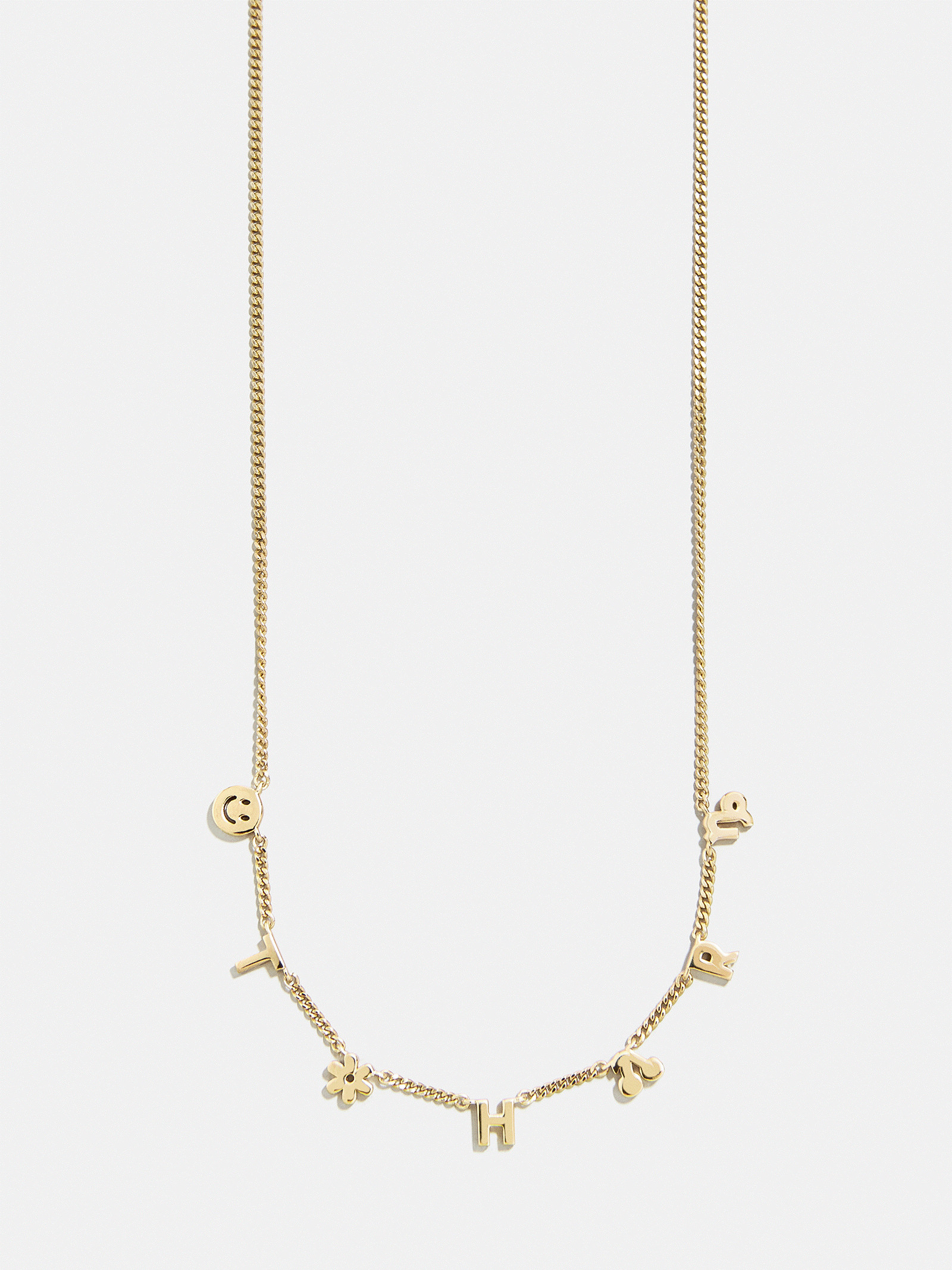18K Gold Custom Mini Icon Necklace - 18K Gold Plated Sterling Silver | BaubleBar (US)
