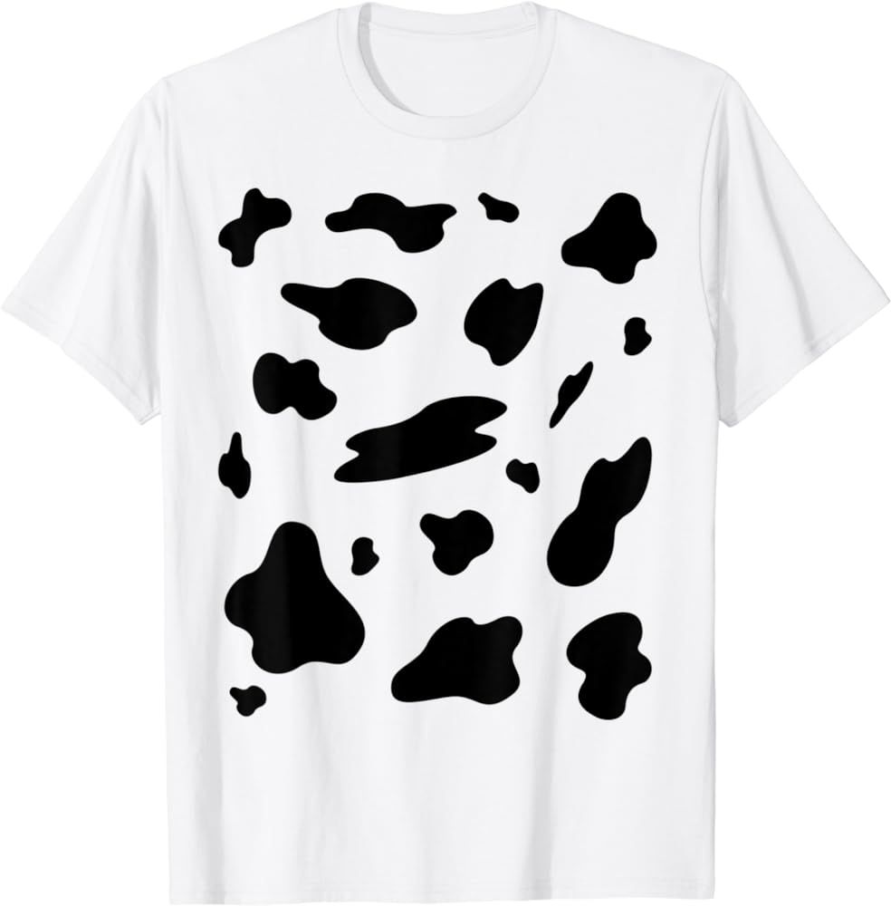 Cow Costume Tee Shirt - Funny & Cute Animal Halloween Tshirt | Amazon (US)