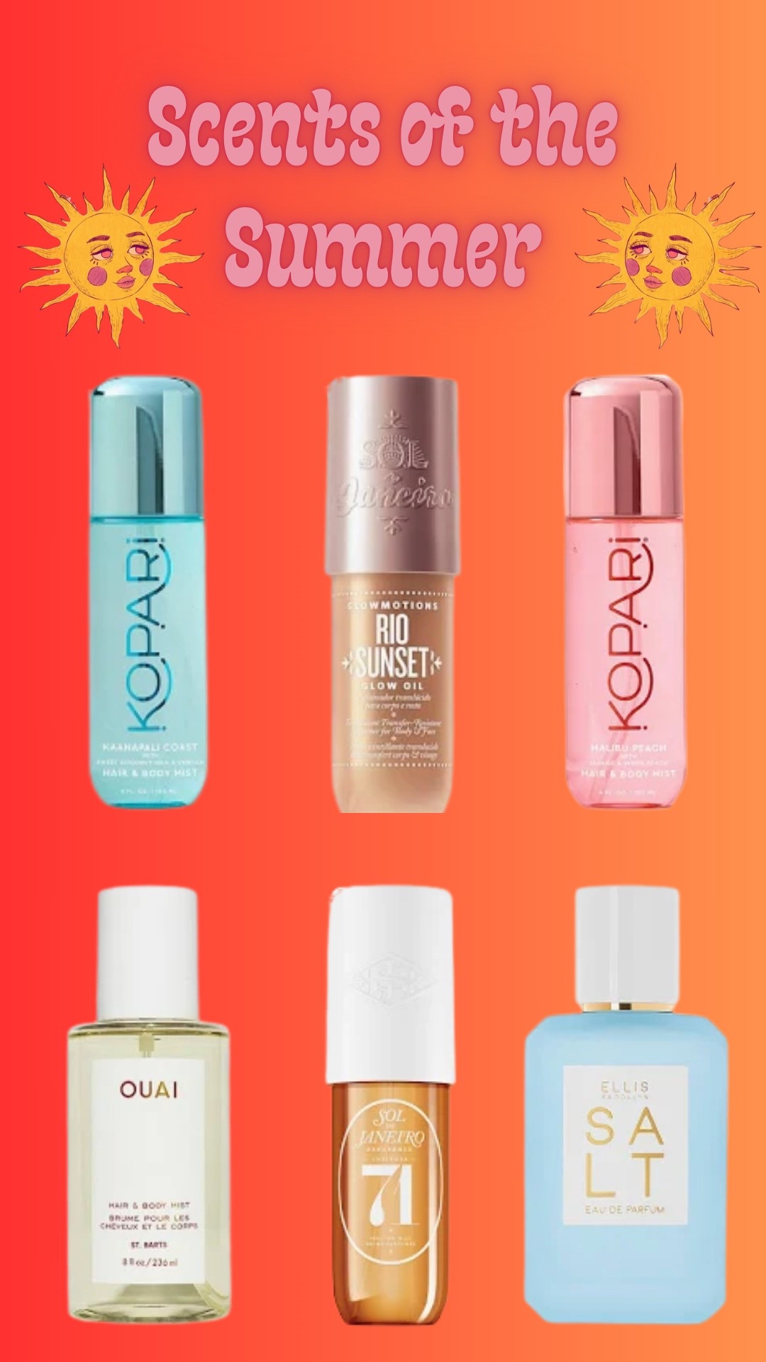 Fragrances and body mists perfect for Summer #fragrances #perfume 