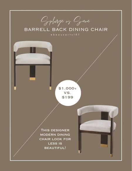 Shop this beautiful designer look for less modern dining chair for a steal!! 

#LTKStyleTip #LTKHome #LTKSaleAlert