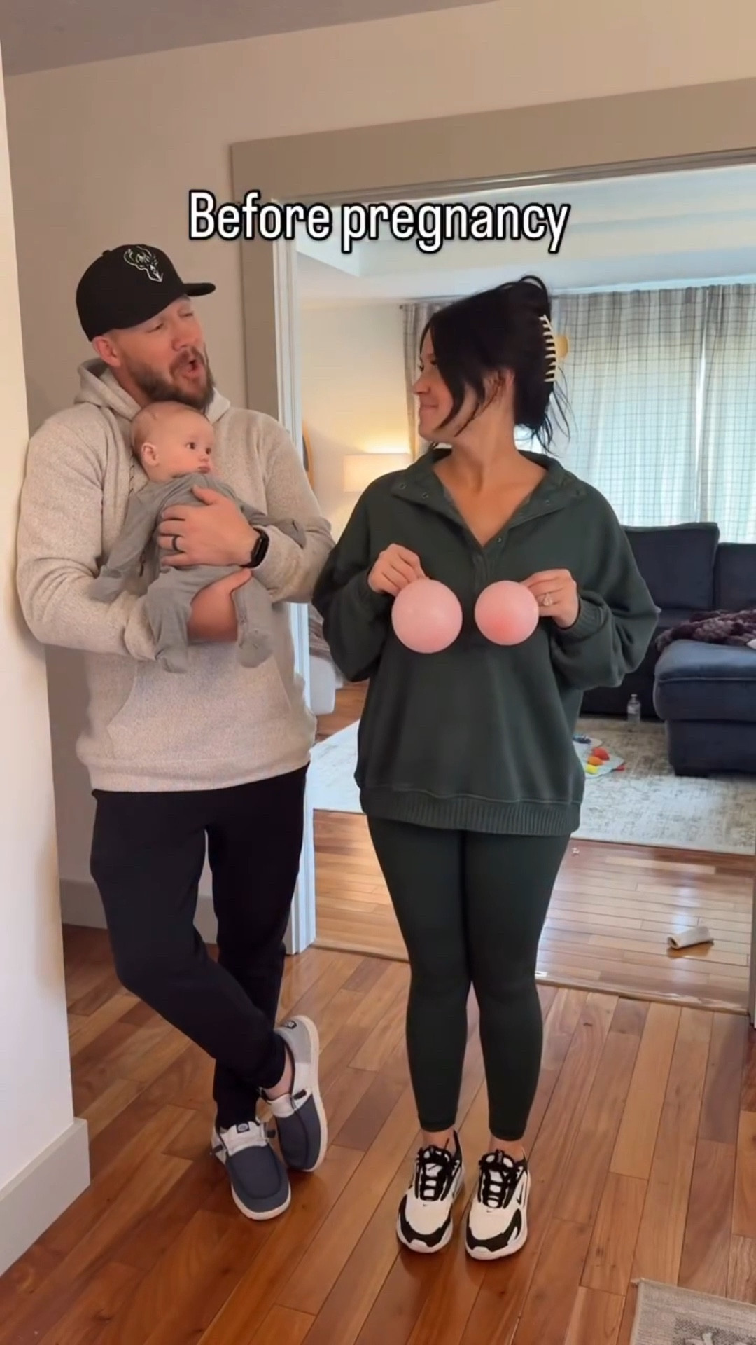 You asked for a remake of this 🤣 and I definitely think this is more accurate!! Follow @wearedanandsam for more laughs🤣🙈
.
.
.
.
#danandsam #couplecontent #couplecomedy #pregnancy #postpartum