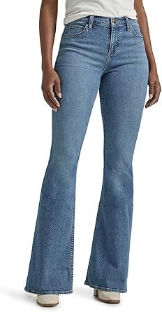 Lee Women's Legendary Mid Rise Flare Jean | Amazon (US)