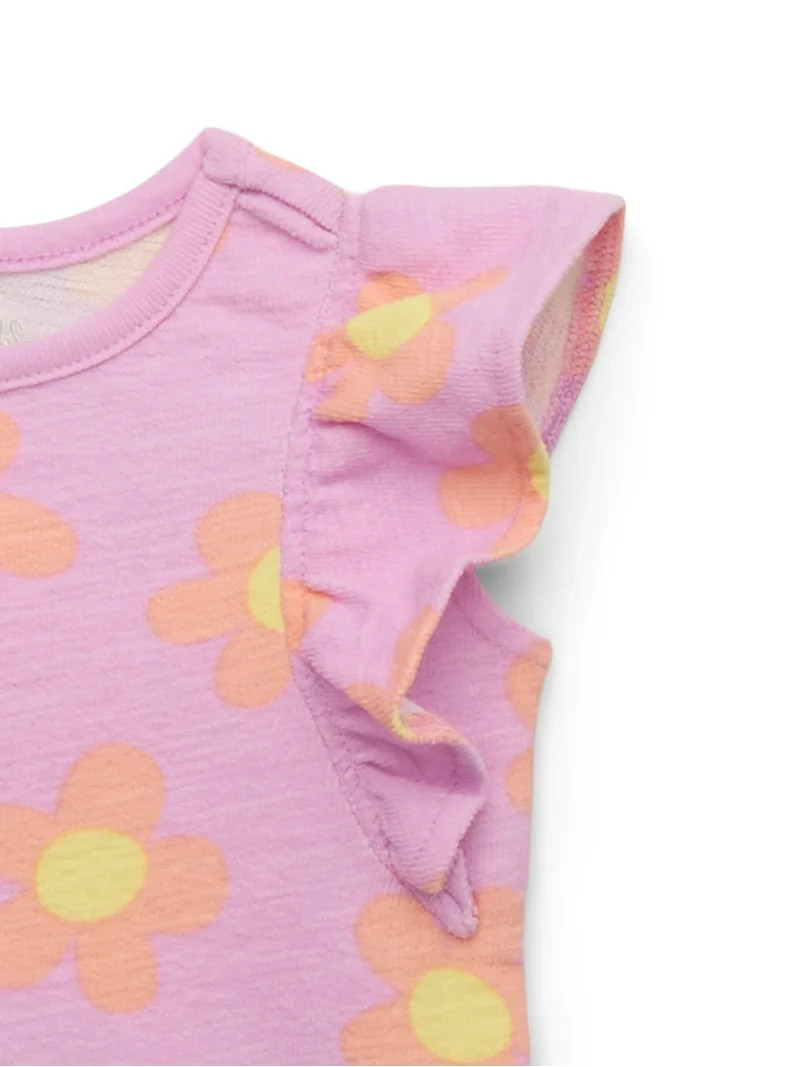 Garanimals Baby Girls Print Flutter Tank Top, Sizes 0M-24M | Walmart (US)