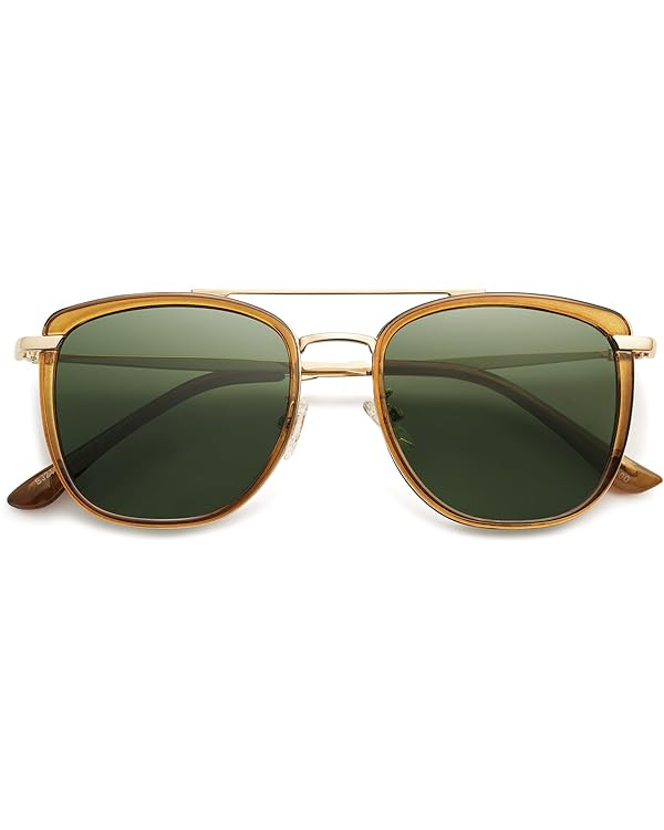 SOJOS Retro Aviator Square Polarized Sunglasses For Women Men,Vintage Women's Sun Glasses Shades ... | Amazon (US)