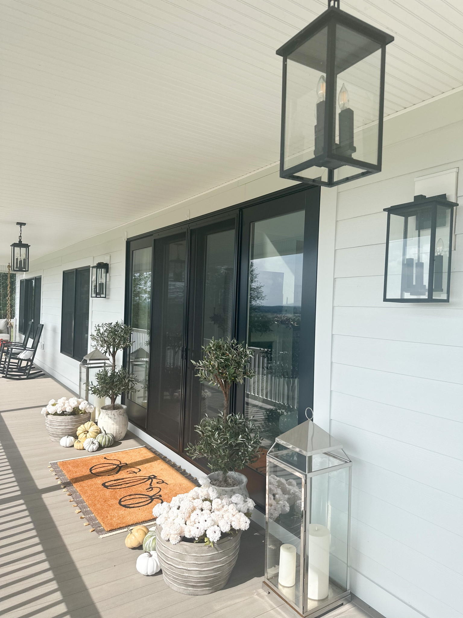 A first look at my fall front porch! 🍁 

I stopped by michaels and hobby lobby yesterday and came home with some beautiful florals and pumpkins! I couldn’t wait to show you all how they look 😍

Fall front porch | Fall front porch inspo | fall porch | hobby lobby fall | Michaels florals | faux fall florals | pottery barn lantern | pottery barn planter | nearly natural olive topiary tree | realistic tree inspo | shades of light lantern | Etsy door mat | flameless flicker candle 

#LTKhome #LTKSeasonal