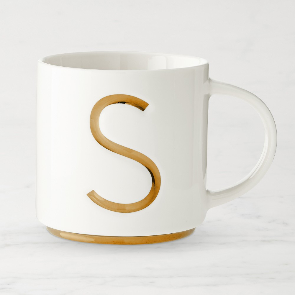Gold Monogram Mug | Williams-Sonoma