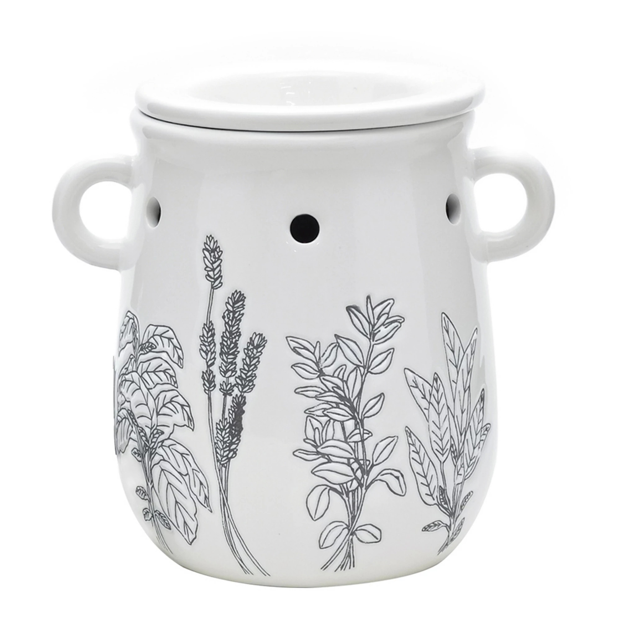 Sonoma Goods For Life® White Floral Wax Melt Warmer | Kohl's