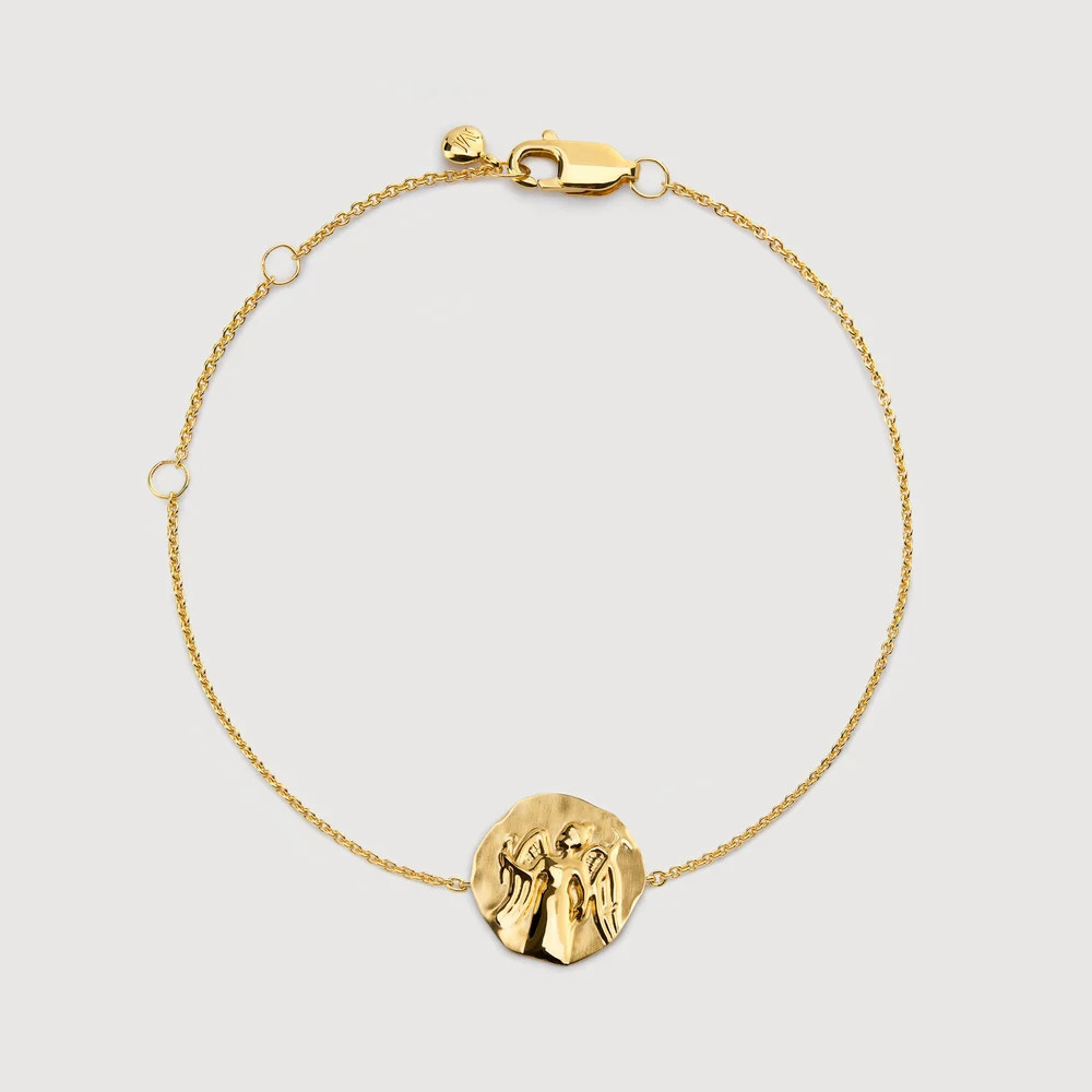 Gold Virgo Zodiac Chain Bracelet | Monica Vinader (US)