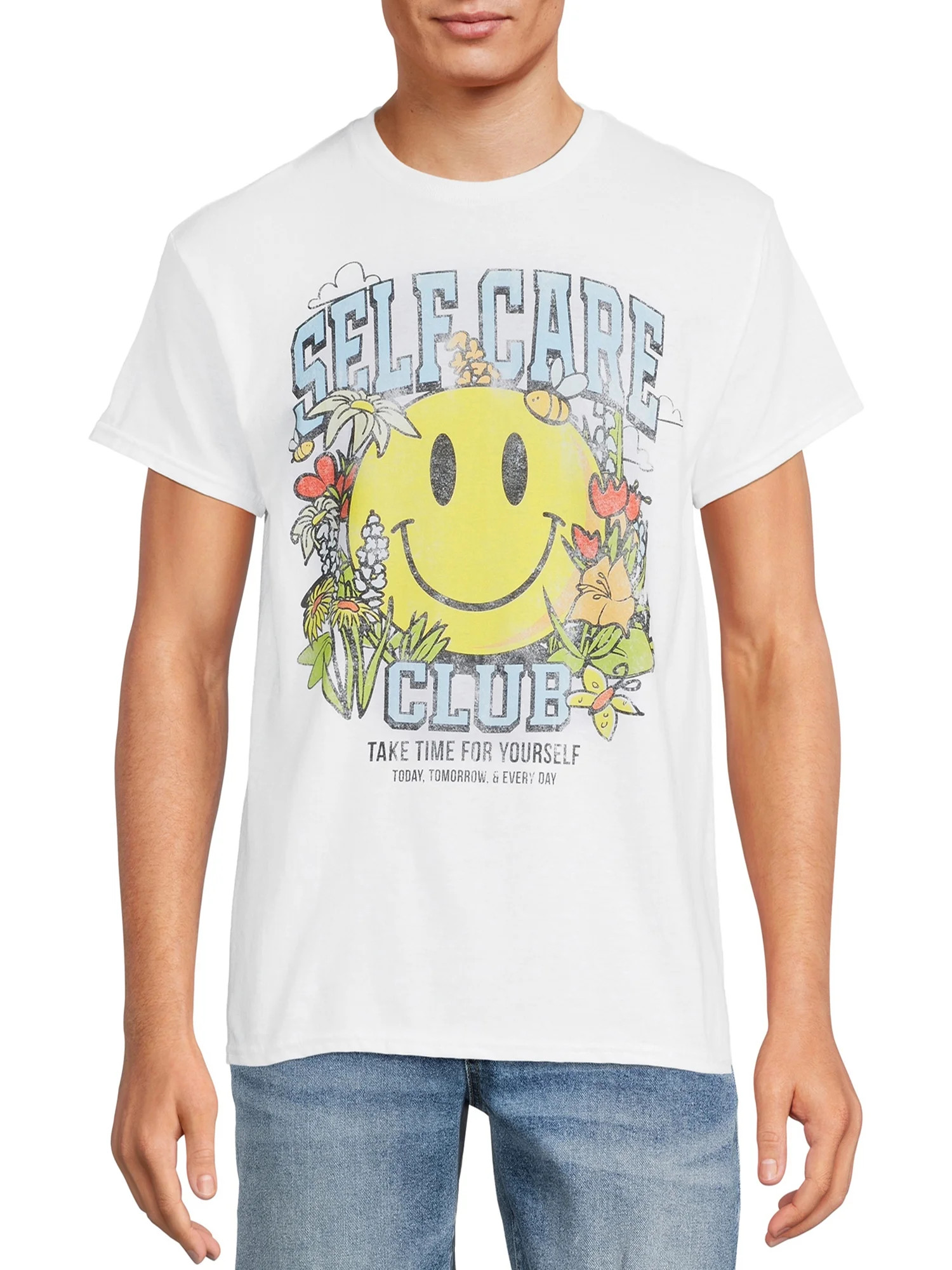 Humor Men's & Big Men's Self Care Club Graphic T-Shirt | Walmart (US)