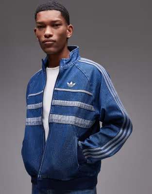 adidas Originals track top in denim | ASOS (Global)