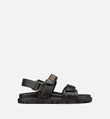 DiorAct Sandal Black Lambskin - Shoes - Women's Fashion | DIOR | Dior Beauty (US)
