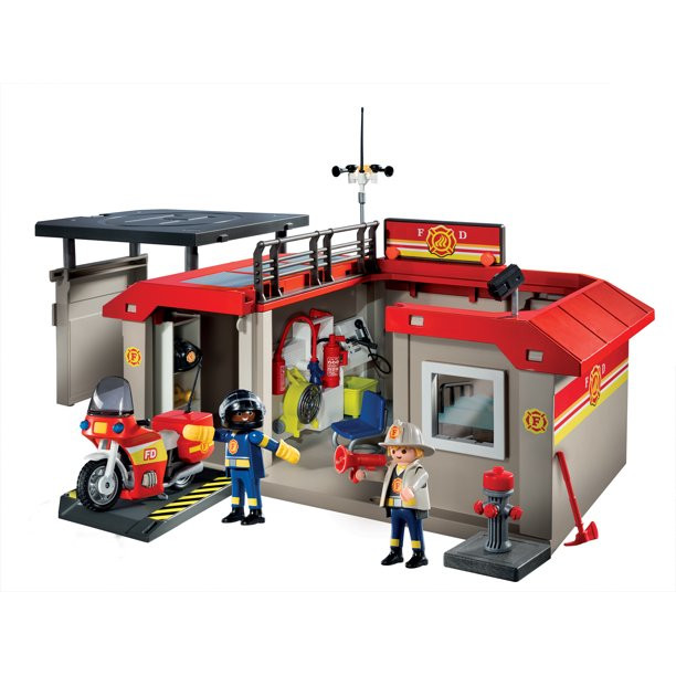 PLAYMOBIL Take Along Fire Station | Walmart (US)