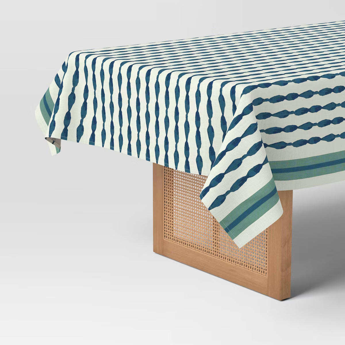 84"x60" Tablecloth Blue Striped - Threshold™ | Target