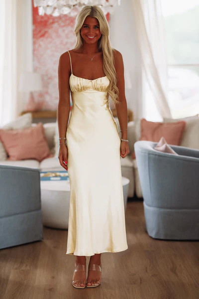 Sensational Maxi Dress - Yellow | Hazel and Olive