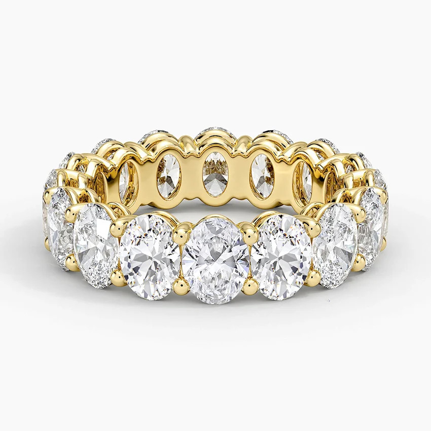 Oval Eternity Diamond Ring (5 ct. tw.) in 18K Yellow Gold | Brilliant Earth