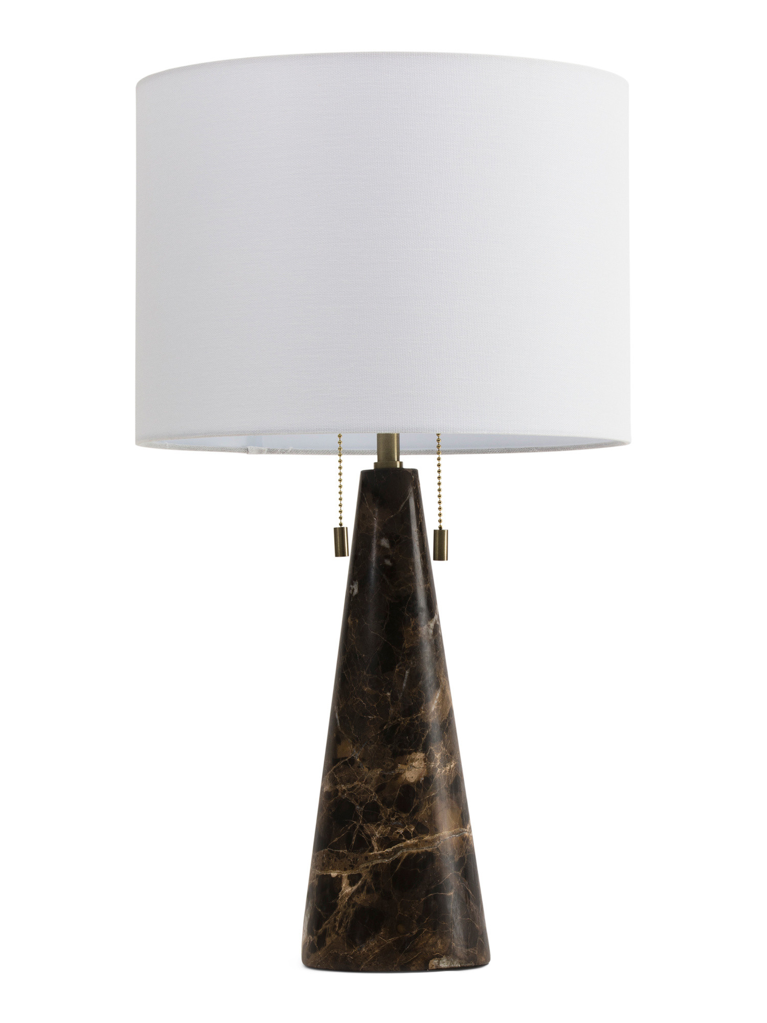 25in Marble And Metal Double Pull Table Lamp | TJ Maxx