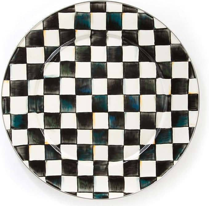 MACKENZIE-CHILDS Enamel Serving Platter, Decorative Serving Platter for Food, 16 Inches, Black-an... | Amazon (US)