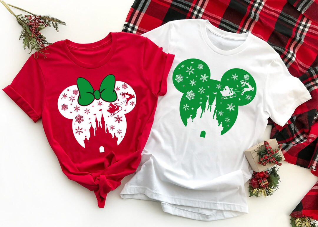 Christmas Park Mickey Snowflake Shirt Disney Christmas Shirt - Etsy | Etsy (US)