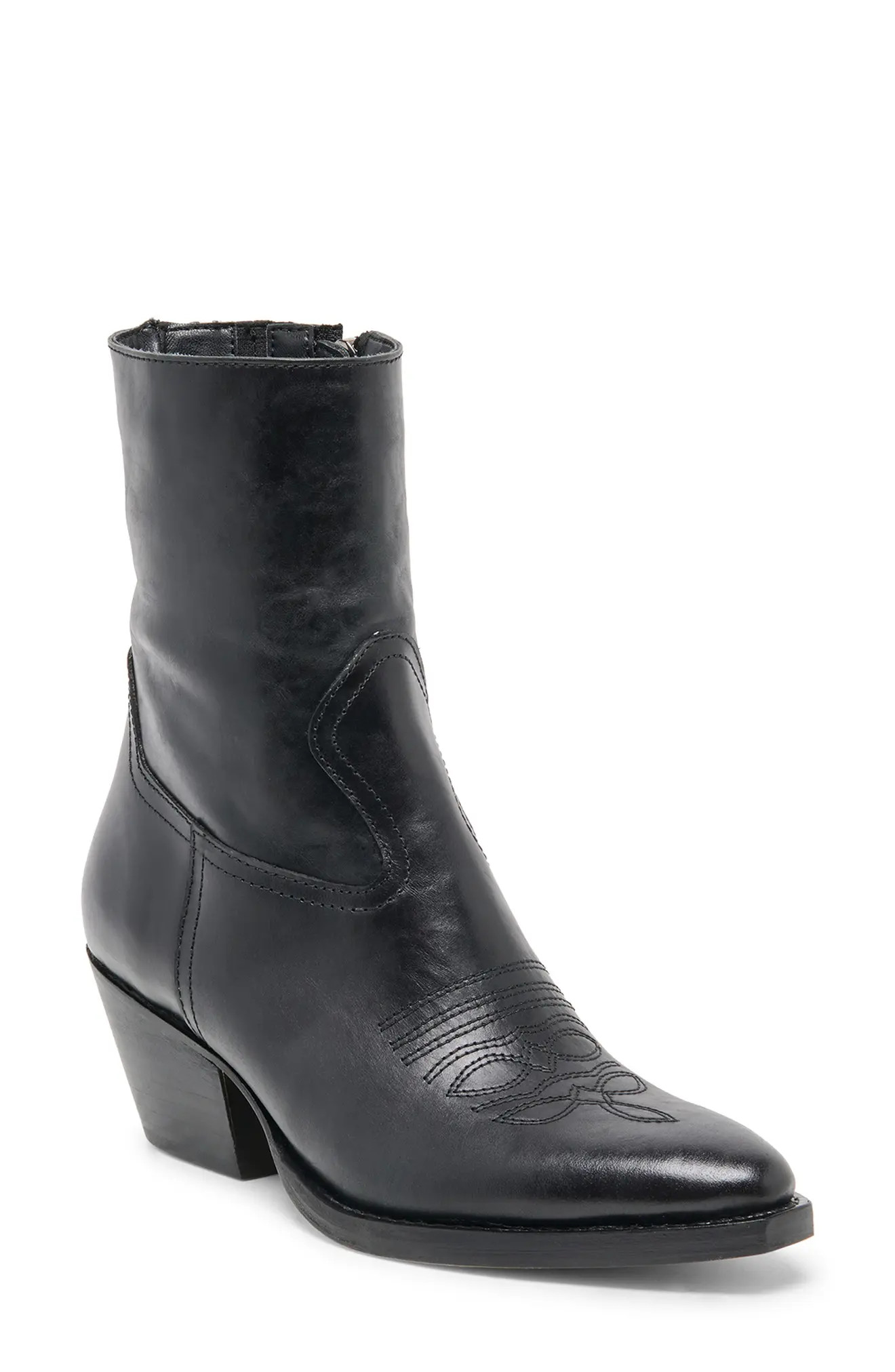 Dolce Vita Klyde Western Boot in Cognac Suede at Nordstrom, Size 9 | Nordstrom
