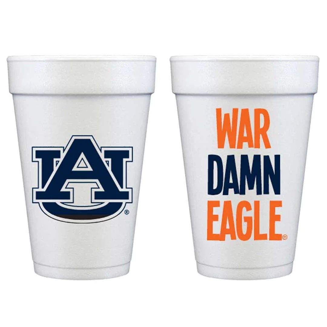 Auburn University War Damn Eagle Auburn Tiger foam Cup 10 - Etsy | Etsy (US)