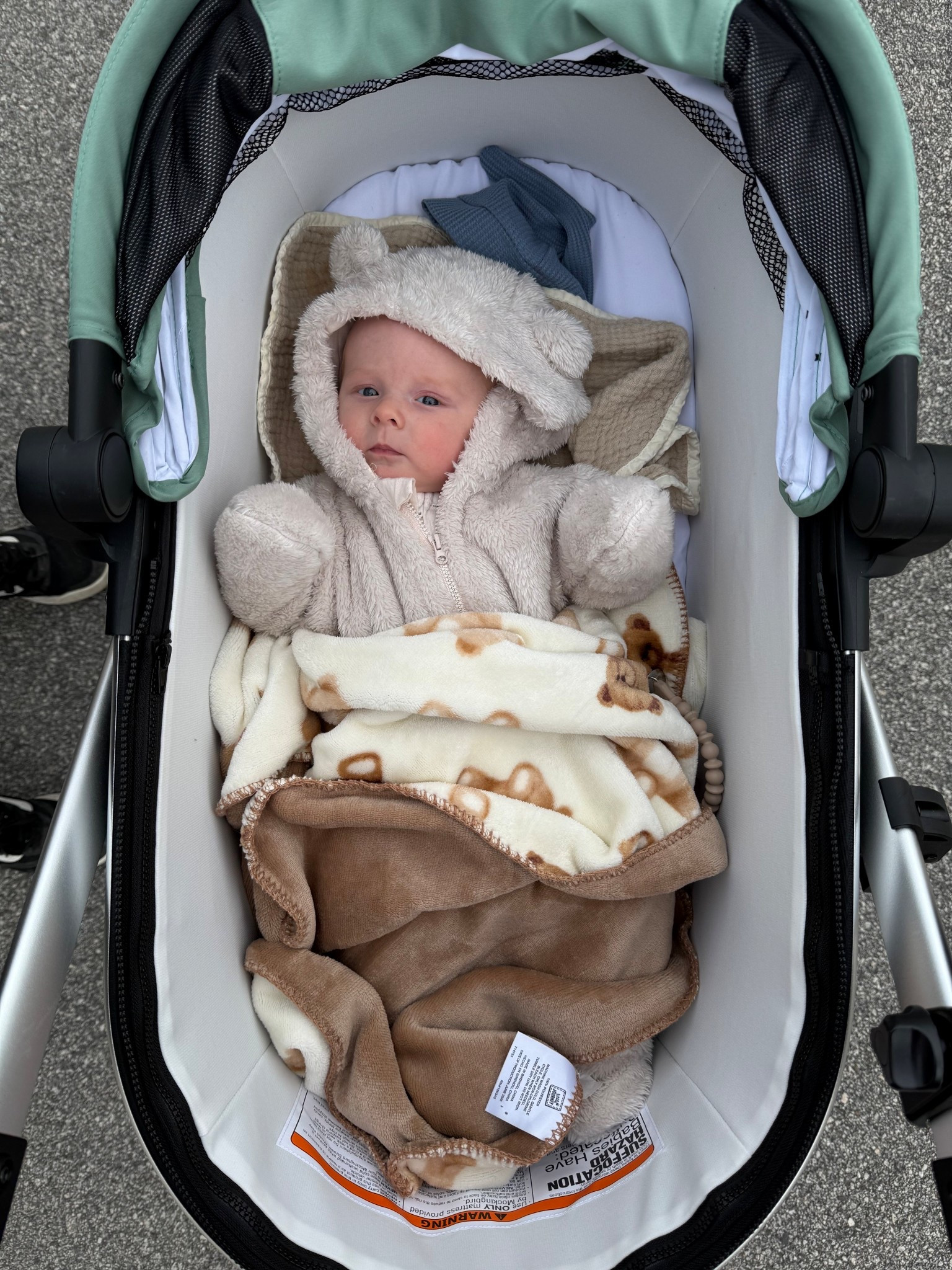 The coziest (& cutest) Sherpa bear onesie for baby 🧸

#LTKBaby