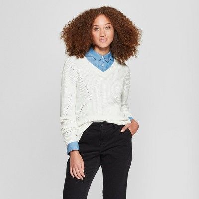 Women's V-Neck Pullover Sweater - A New Day™ | Target