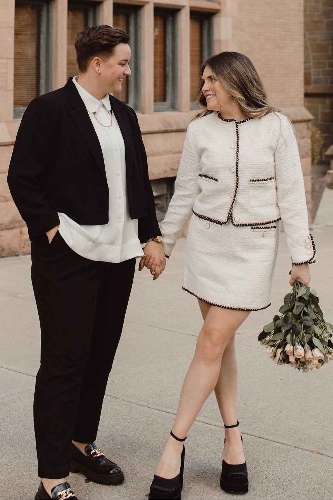 This white tweed skirt suit and these platform heels are on sale for Cyber Week!

#LTKCyberweek #LTKwedding #LTKsalealert