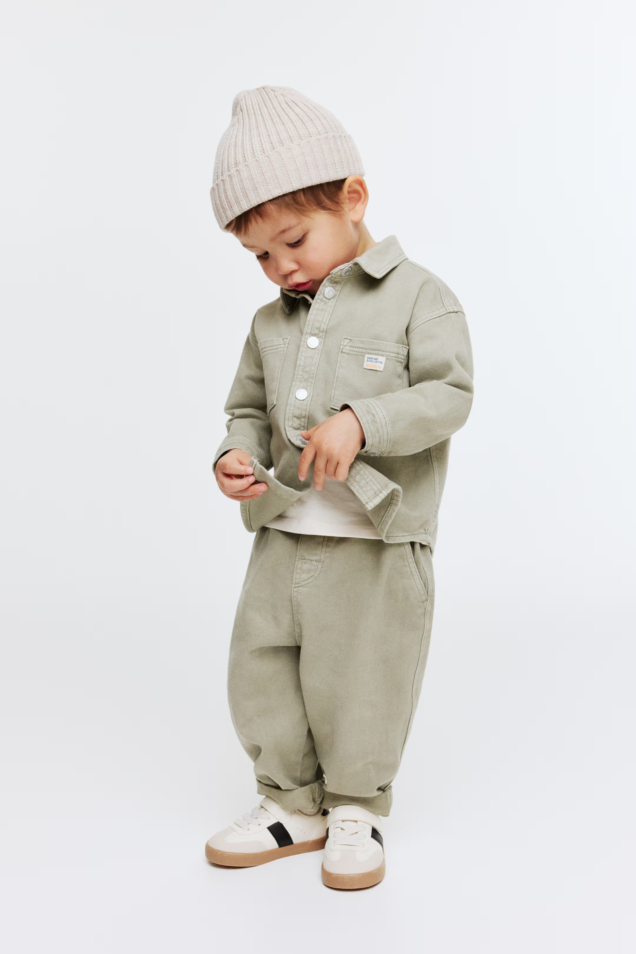 Cotton twill joggers | H&M (US + CA)