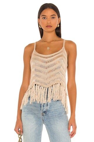 525 Fringe Top in Oat from Revolve.com | Revolve Clothing (Global)