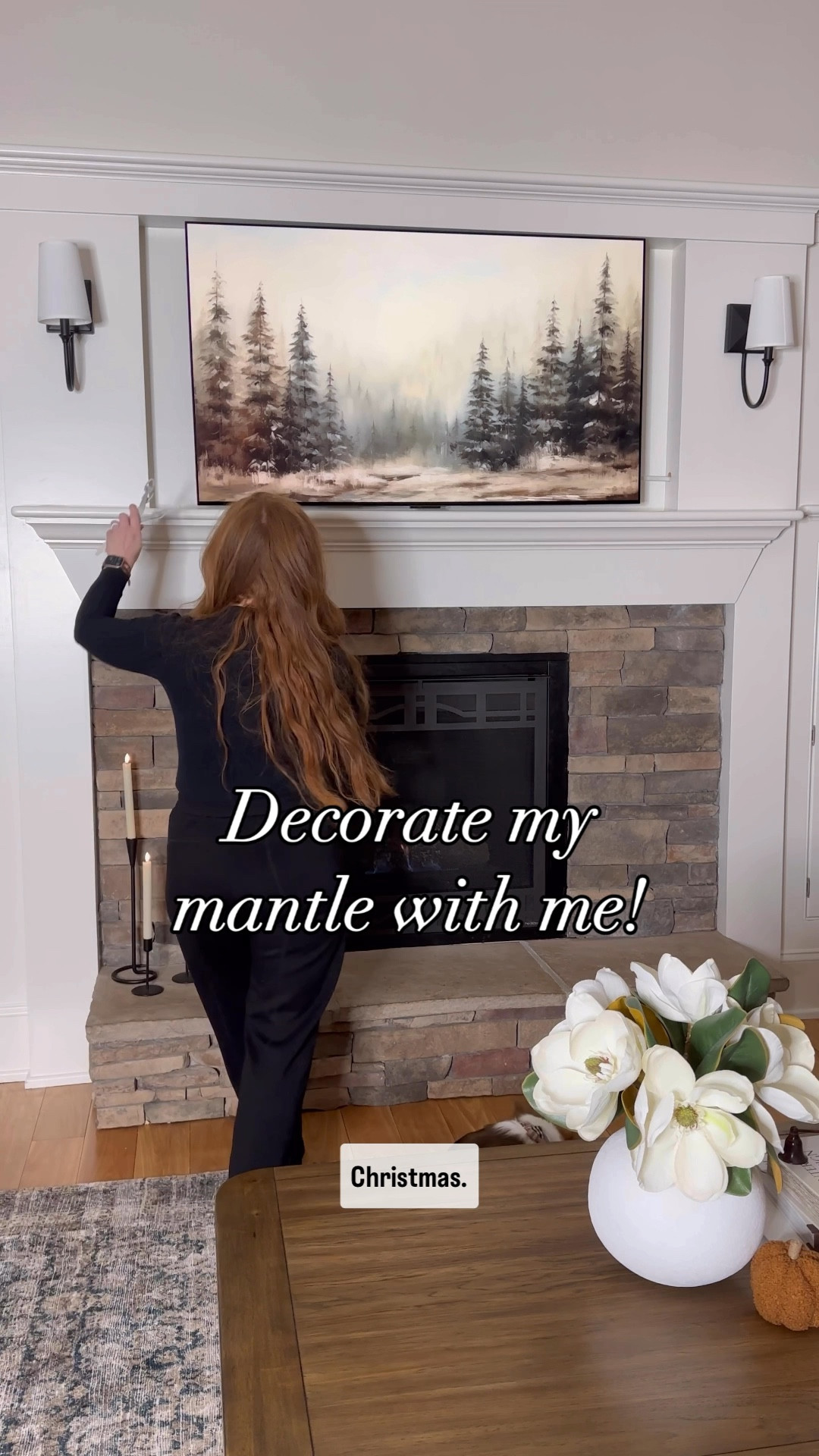 Mantle decorating  for Christmas ! 


#LTKVideo #LTKSeasonal #LTKHoliday