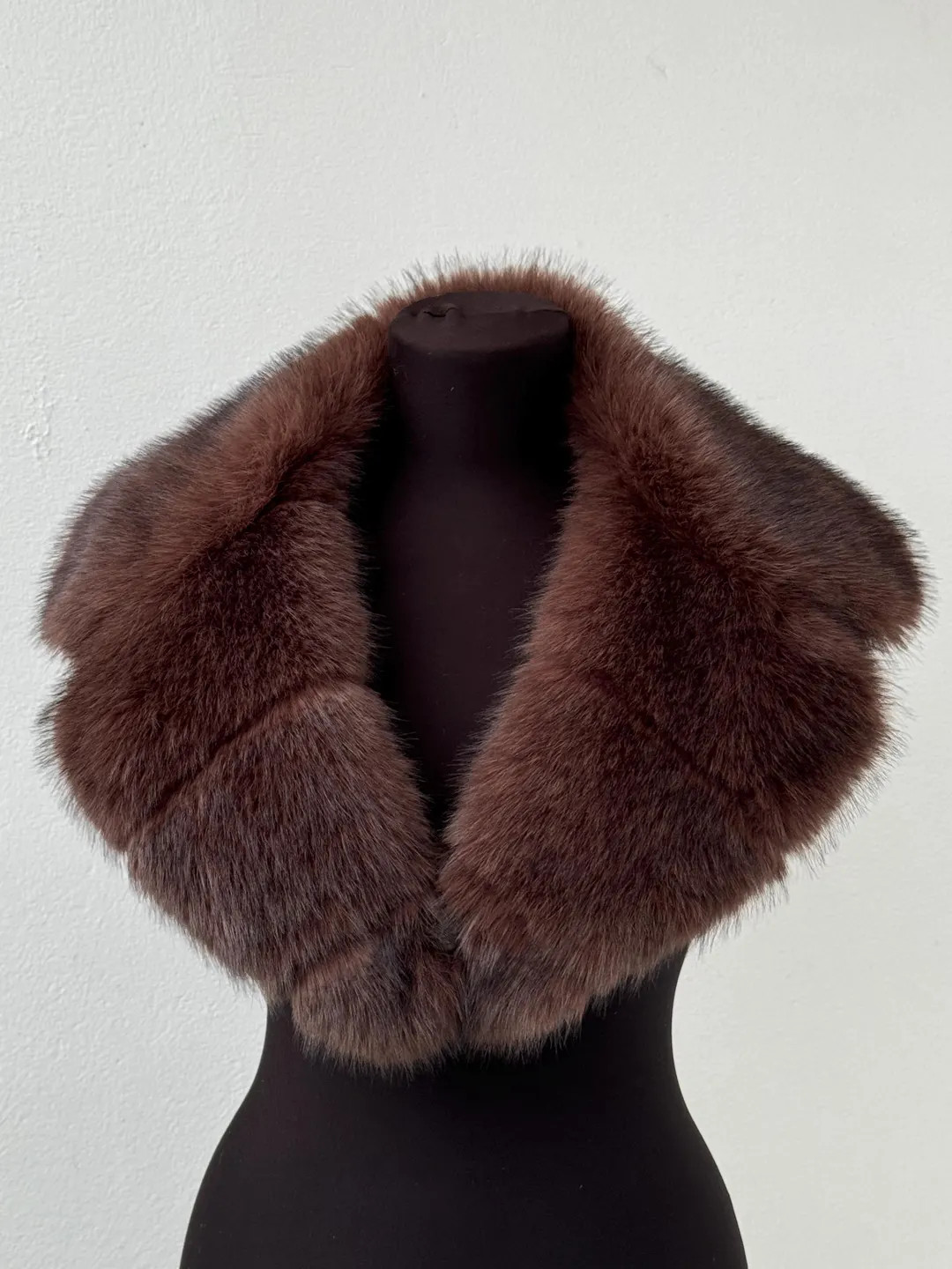 Brown Faux Fur Collar | Women's Faux Fur Collars | Brown Faux Fur Scarf | Faux Fur Collar | Faux ... | Etsy (US)