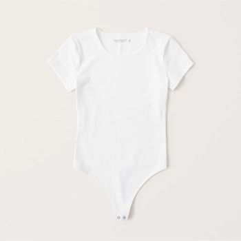 Women's Short-Sleeve Seamless Crew Bodysuit | Women's Tops | Abercrombie.com | Abercrombie & Fitch (US)