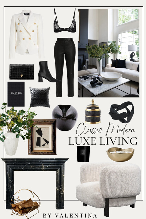 This moody luxe living moment is EVERYTHING. Classic modern luxe with a dark edge I can’t get over. The black-on-black layers, sculptural shapes, and glossy finishes feel bold, elevated, and effortlessly chic. It’s that perfect mix of fashion meets interiors where everything feels curated, dramatic, and timeless!  

 #LTKSeasonal #LTKOver40 #LTKHome