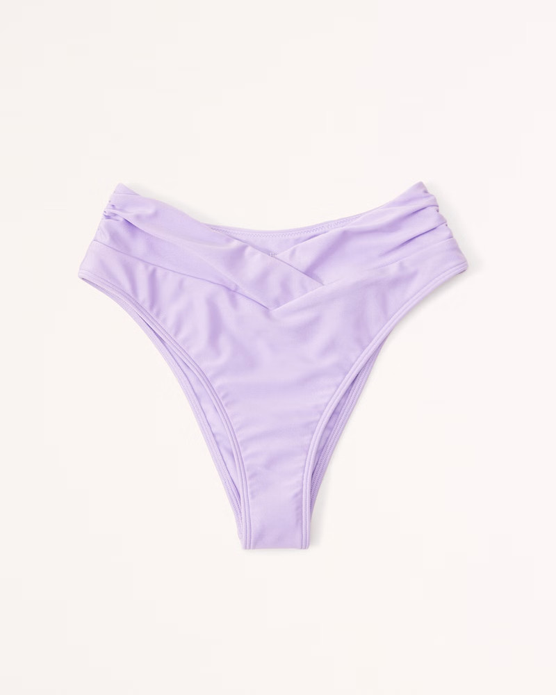 Mid-Rise Tall-Side Cheeky Bottoms | Purple Bikini | Lilac Bikini | Lavender Bikini Swim | Bikinis  | Abercrombie & Fitch (US)