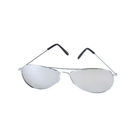 Mirror Lens Aviator Police Sunglasses Top Gun Glasses | Walmart (US)