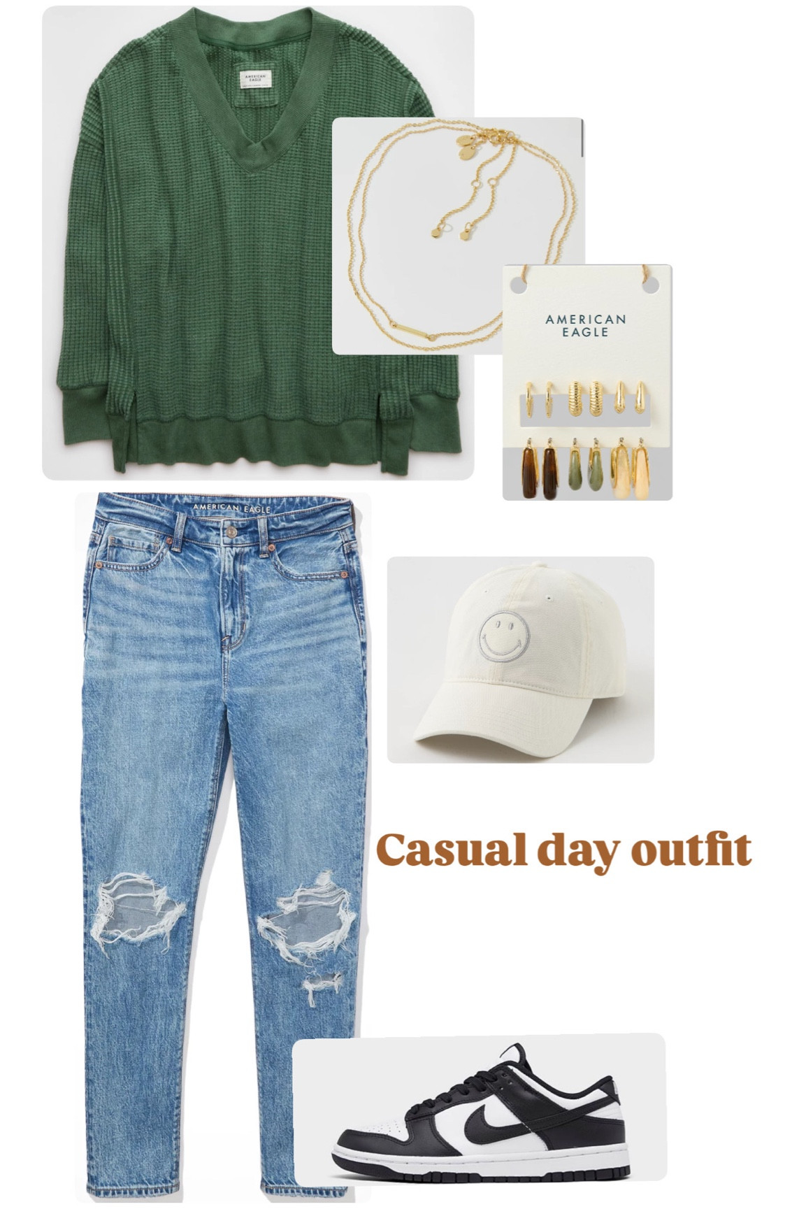 Casual day outfit #casual #everdaylook #comfort #nike #aerie #denim 

#LTKShoeCrush #LTKStyleTip #LTKU