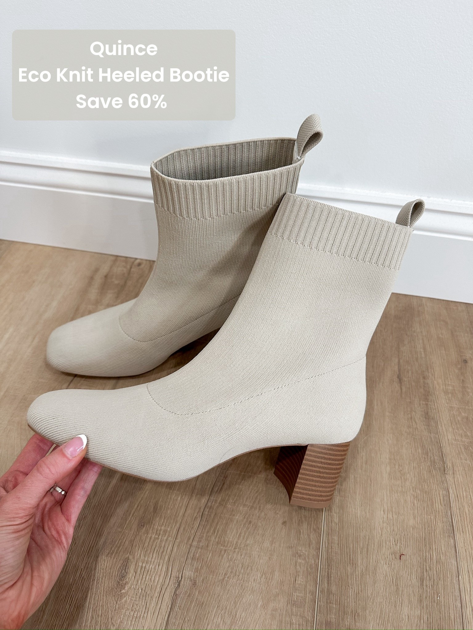 The perfect neutral bootie for fall 🍂 These Eco Knit Heeled Booties are lightweight, comfy, and on MAJOR sale—now just $79.90 (60% off!) 🙌🏼 Easy to style with dresses or denim. Wearing my true size!

🧵 Stretchy, breathable knit
👢 Chic sock-style fit
♻️ Made with sustainable materials

#LTKFindsUnder100 #LTKStyleTip #LTKSeasonal