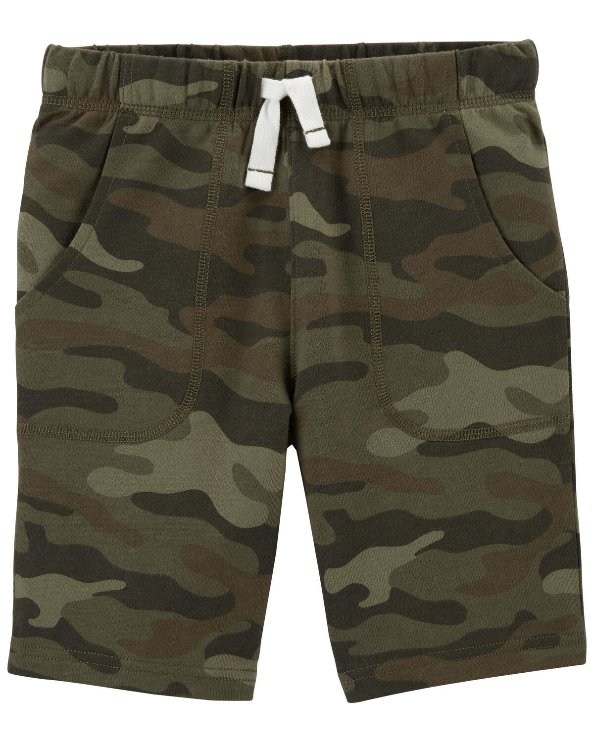 Green Kid Pull-On Knit French Terry Shorts | carters.com | Carter's