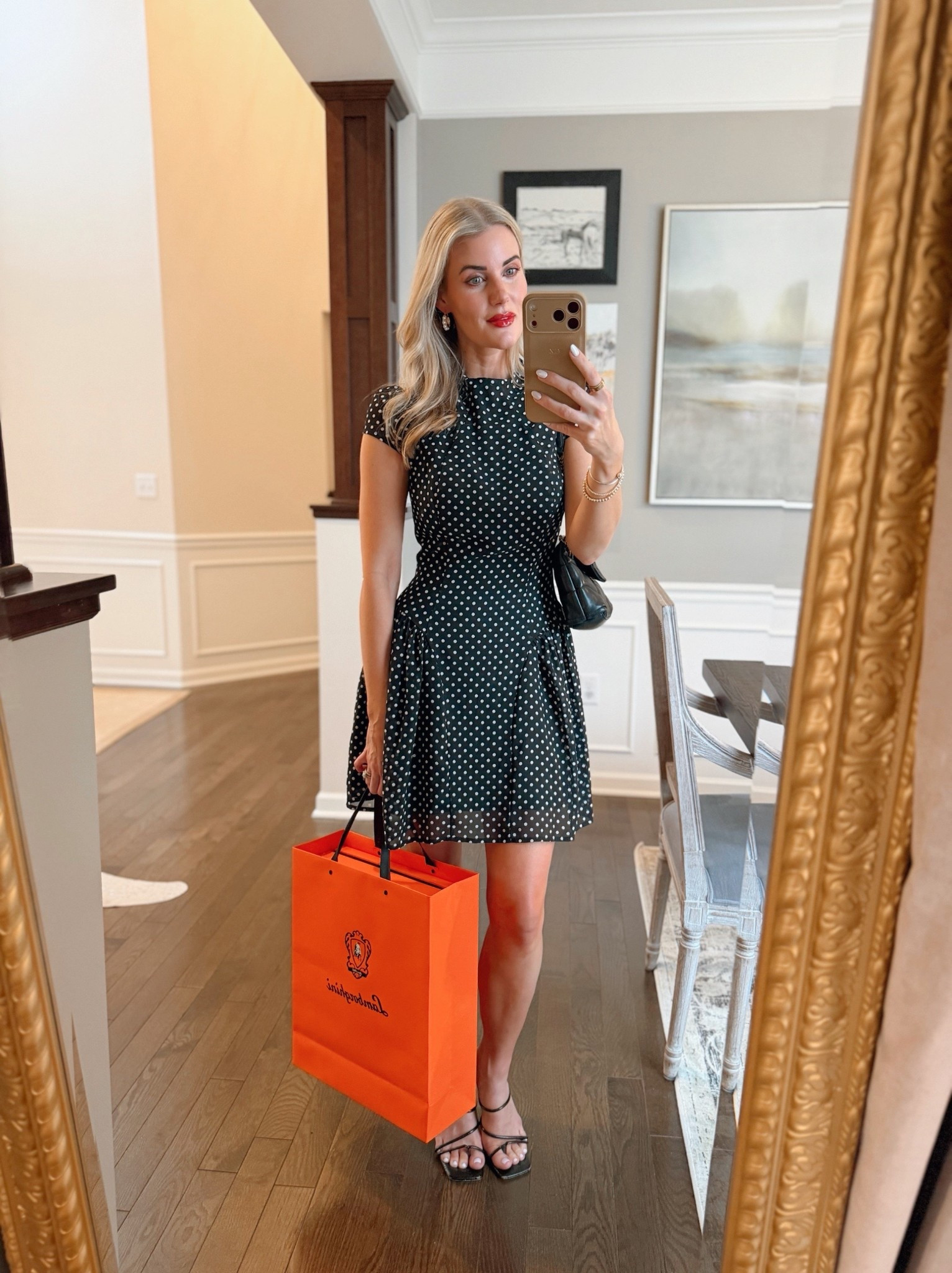 Spring outfit idea, date night outfit idea, spring outfit dash wearing an extra small in the polka dot dress. 12% off with code CAITLINZ. ￼

#LTKootd #LTKSaleAlert #LTKSeasonal