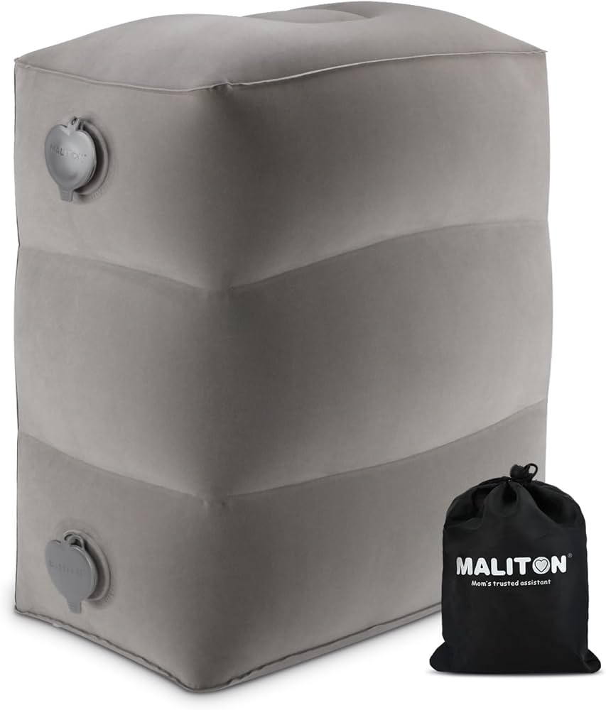 Inflatable Travel Foot Rest Pillow | Adjustable Height Leg Pillow | Make a Flat Bed for Kids and Tod | Amazon (US)