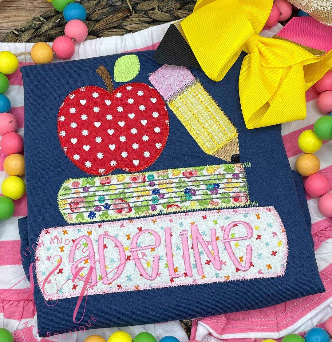 Girl's back to school outfit,  Navy and pink short set, Back to school outfit, Girl's School Outf... | Etsy (US)