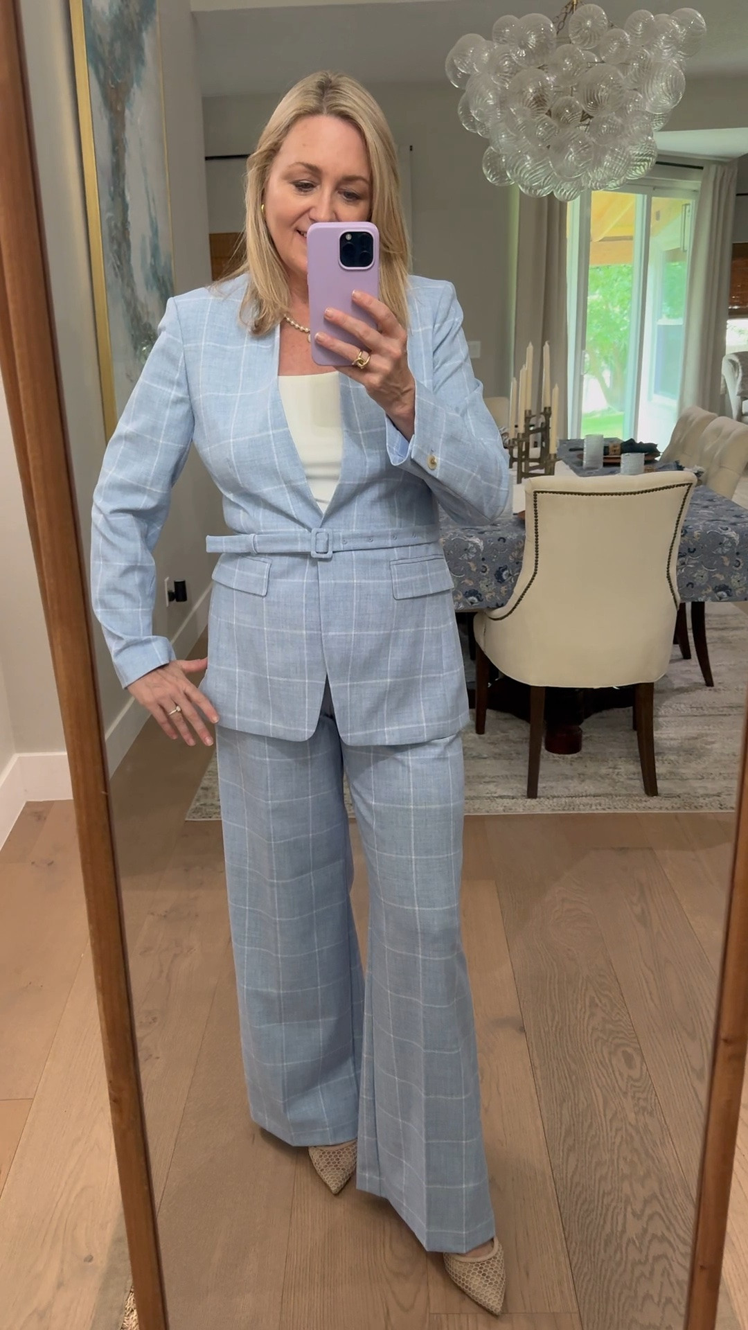 The color of this suit is stunning! Work outfit, work wear

#LTKWorkwear #LTKootd #LTKMidsize