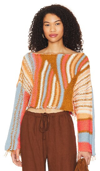 Baja Pullover in Peacan Pie Combo | Revolve Clothing (Global)