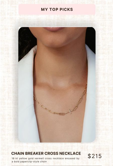 Love this dainty cross necklace! So pretty for an everyday piece! 

#LTKstyletip #LTKSeasonal #LTKGiftGuide