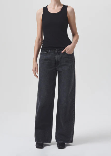 Poppy Tank in Black | AGOLDE