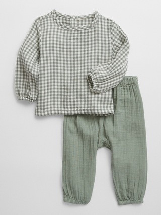 Baby Gauze Two-Piece Outfit Set | Gap Factory