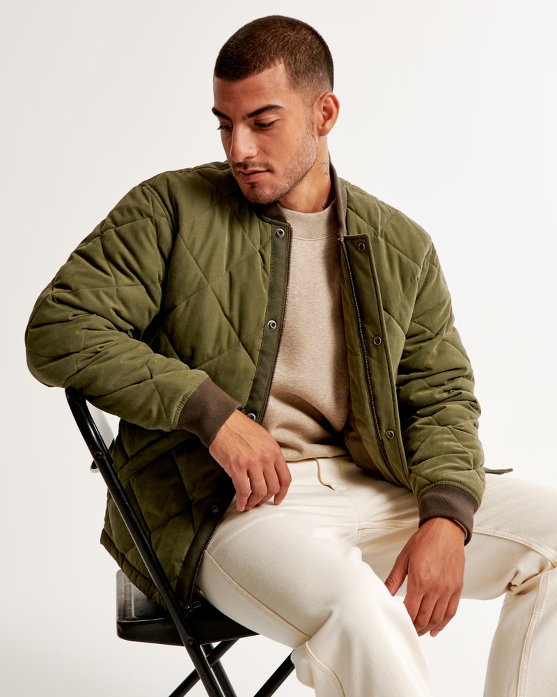 Men's Quilted Liner Jacket | Men's Coats & Jackets | Abercrombie.com | Abercrombie & Fitch (US)