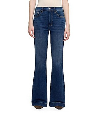 7 For All Mankind Tailorless Dojo Flare Leg Jeans - 31 | Dillard's
