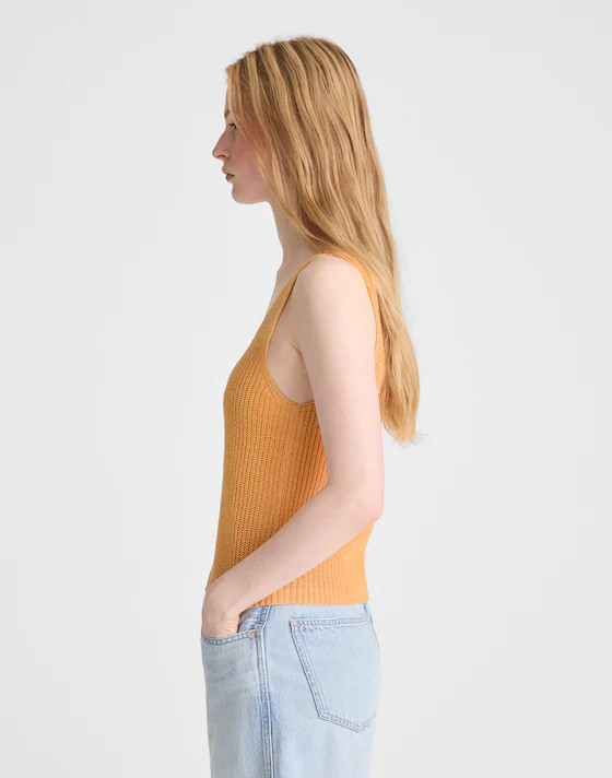 V-Neck Tank in 100% Linen | Madewell